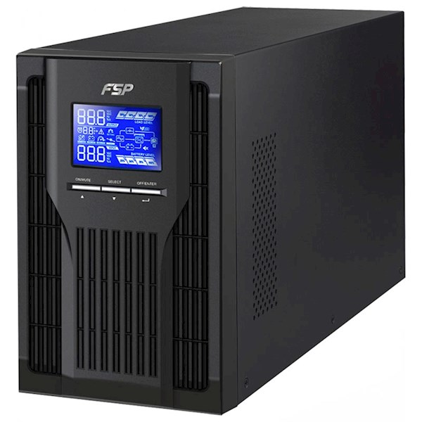 უწყვეტი კვების წყარო FSP CH-1101TS On-Line, 1000VA, Tower, Schuko Black უწყვეტი კვების წყარო FSP CH-1101TS On-Line, 1000VA, Tower, Schuko Black